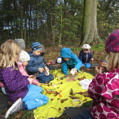 Herbstbasteleien Im Wald